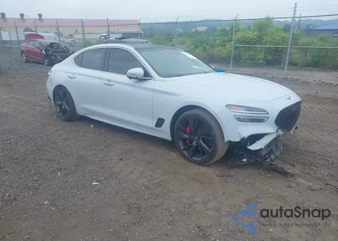2022 Genesis G70 3.3T Sport Awd из США, поврежденный, VIN KMTG54TEXNU083596